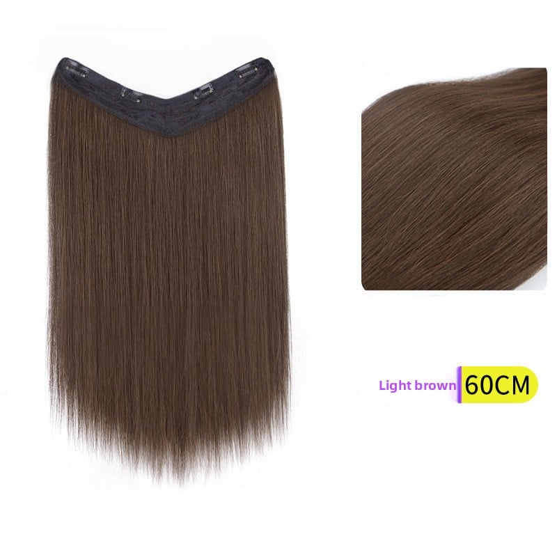 V-Shaped Fluffy Synthetic Hair Wig ? Straight/Curly (50cm/60cm)
