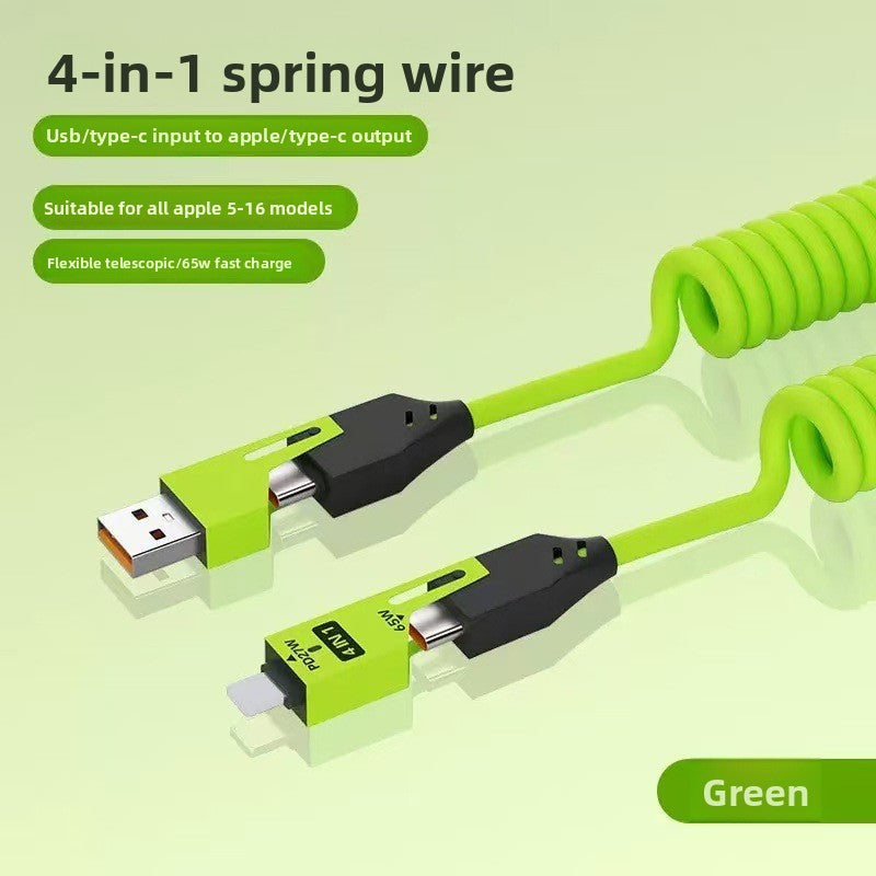 Mecha Style Dual USB + Dual Type-C Charger