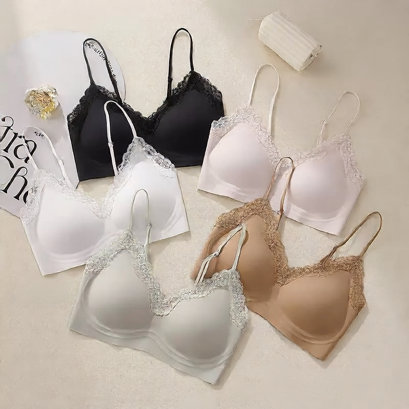 U Jia Ping for Lace Underwear Women's Small Chest Gathering Anti-sagging Beauty Vest-style Traceless Underwear