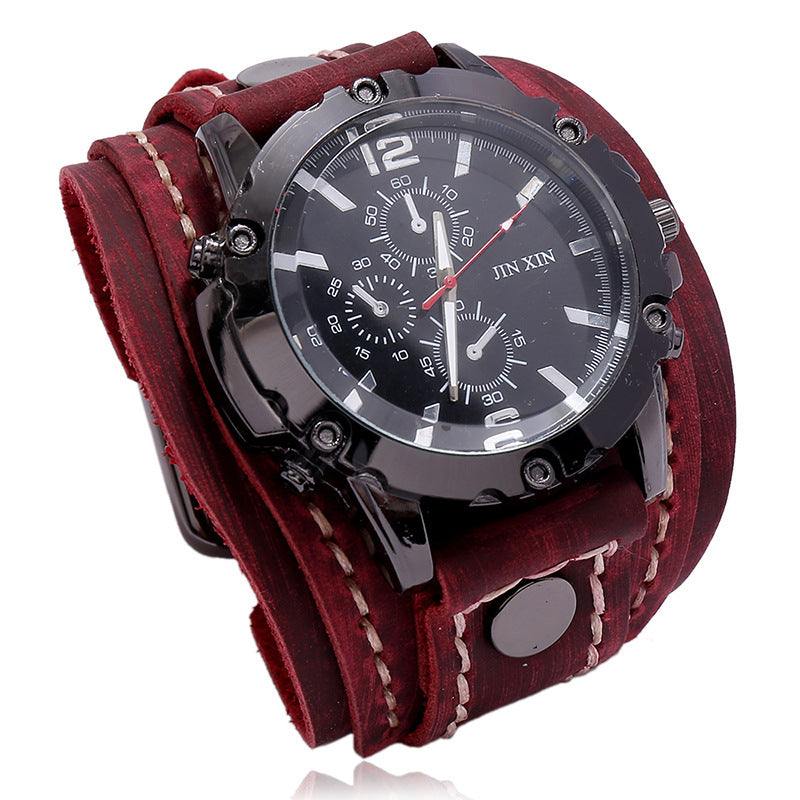Punk Vintage Leather Strap Watch