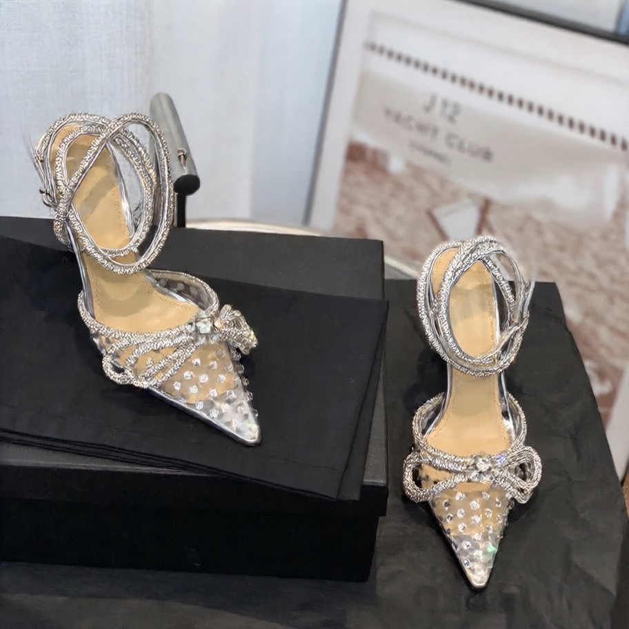 Baotou High Heel Pointed Toe Sandals