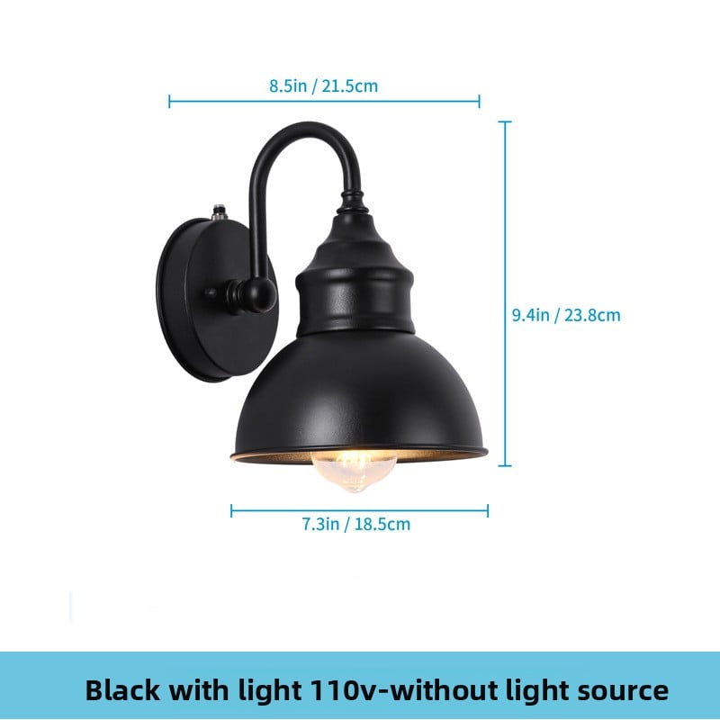 Outdoor courtyard wall lamps