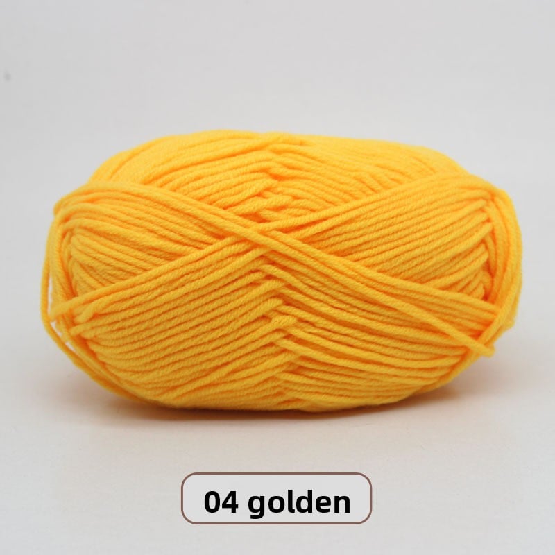 Five-Strand Milk Cotton Yarn for Knitting and DIY Crafts