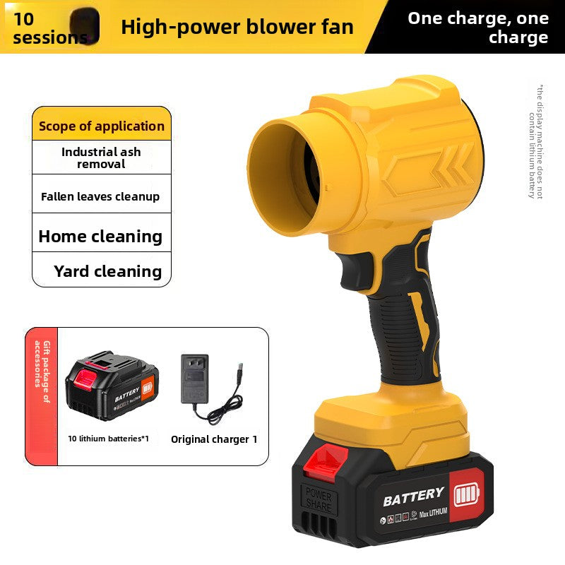 High-Power Lithium Battery Blower with Stepless Speed Control