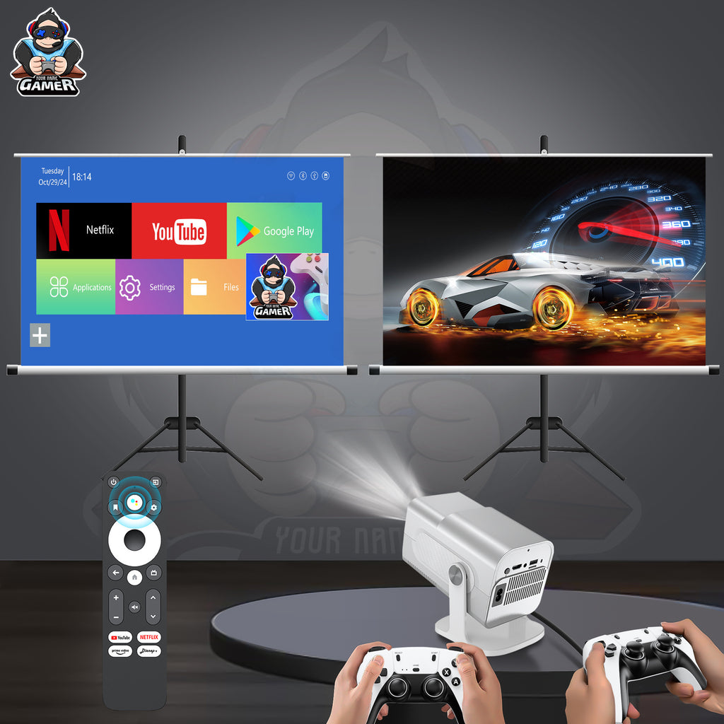 HCS350Pro Mini Projector with Android WiFi HD 720P