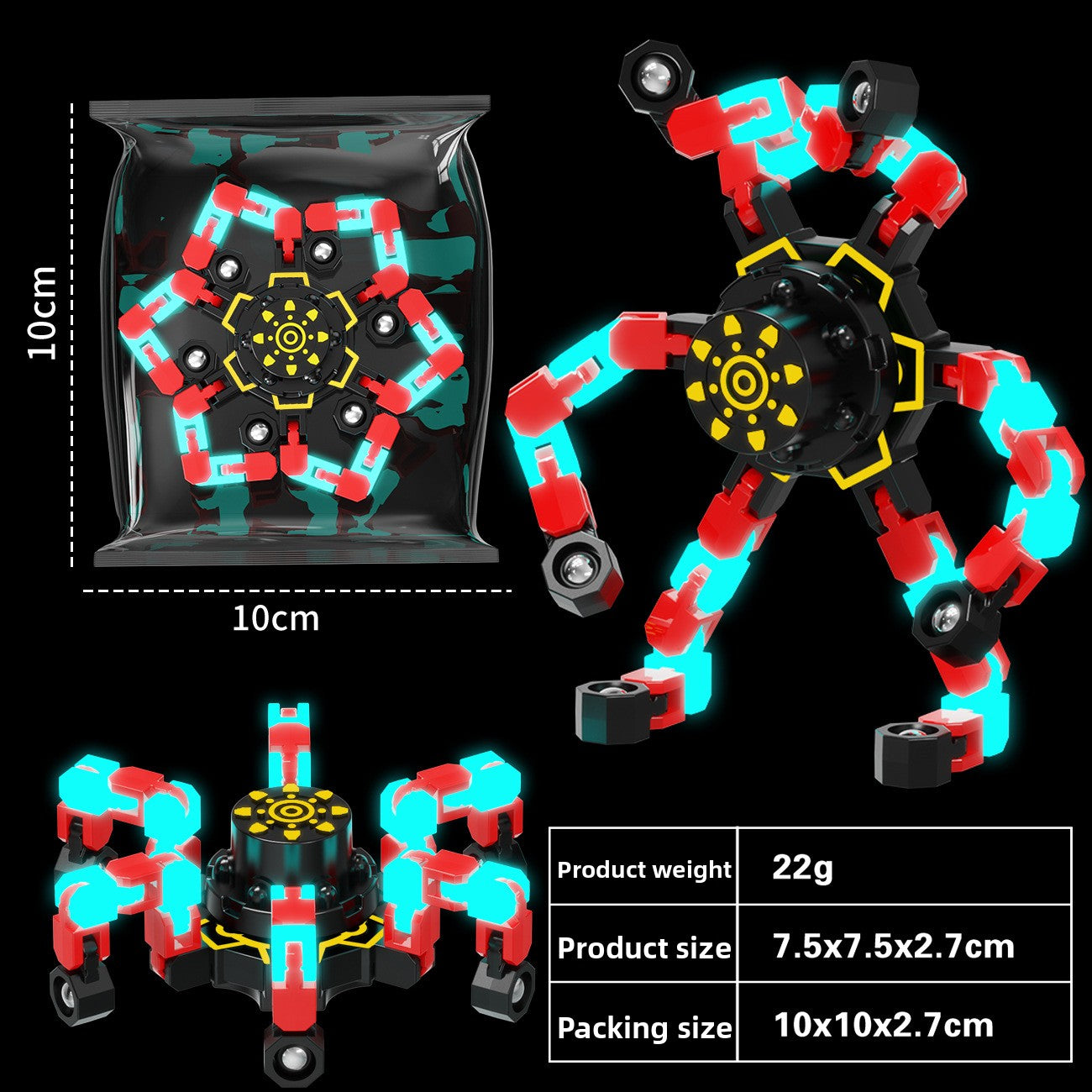 Flexible and Luminescent Gyroscope