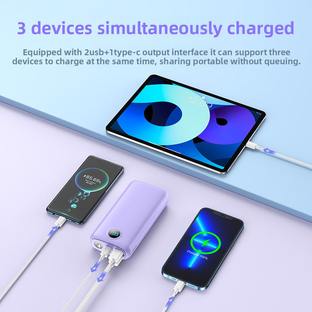 Portable mobile phone charging treasure
