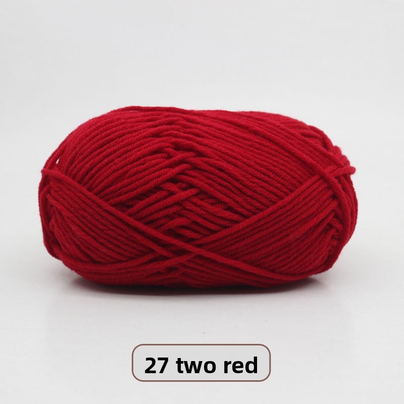 Five-Strand Milk Cotton Yarn for Knitting and DIY Crafts