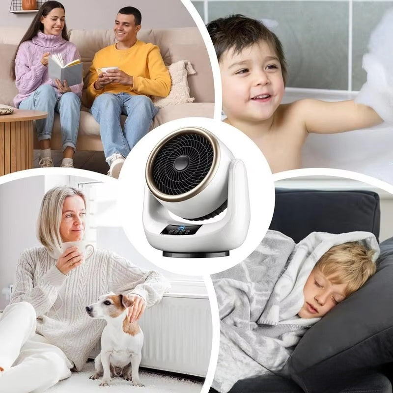 Compact Dual-Use Desktop Heater