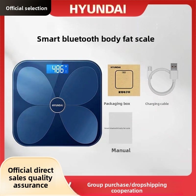 Bluetooth smart body weight and body fat scale