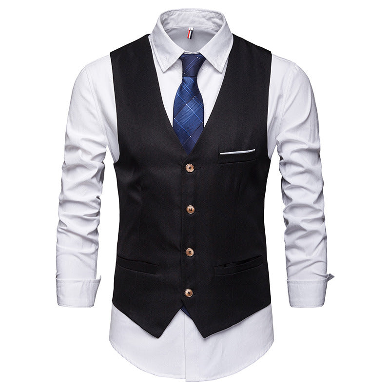 utfitSuit Vest Men's Formal and Casual Business Style Groomsman O