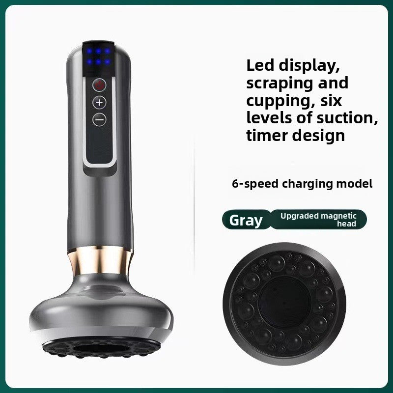 Electric Cupping Therapy Device with Adjustable Pressure and Heating