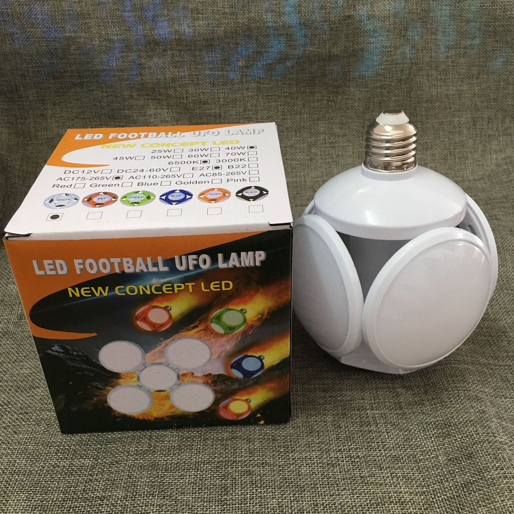 led football lamp, high-brightness five-leaf lamp