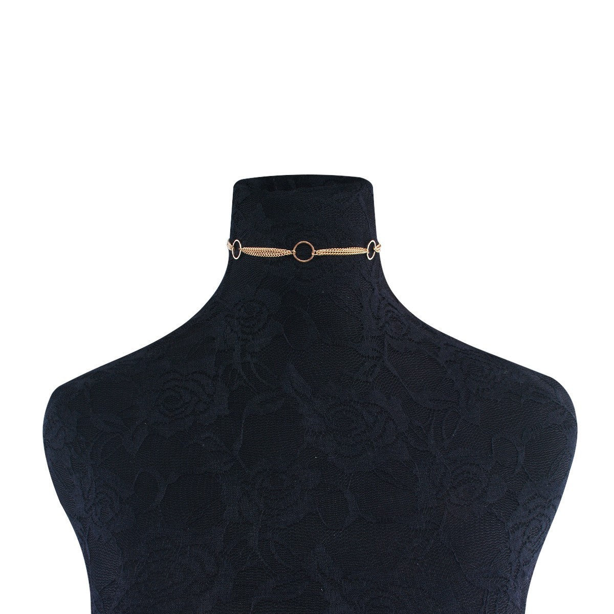 Geometric Copper Multi-Layer Collarbone Necklace