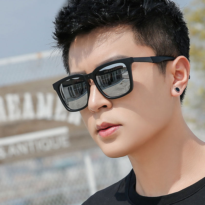 Fashionable square UV-resistant sunglasses for men