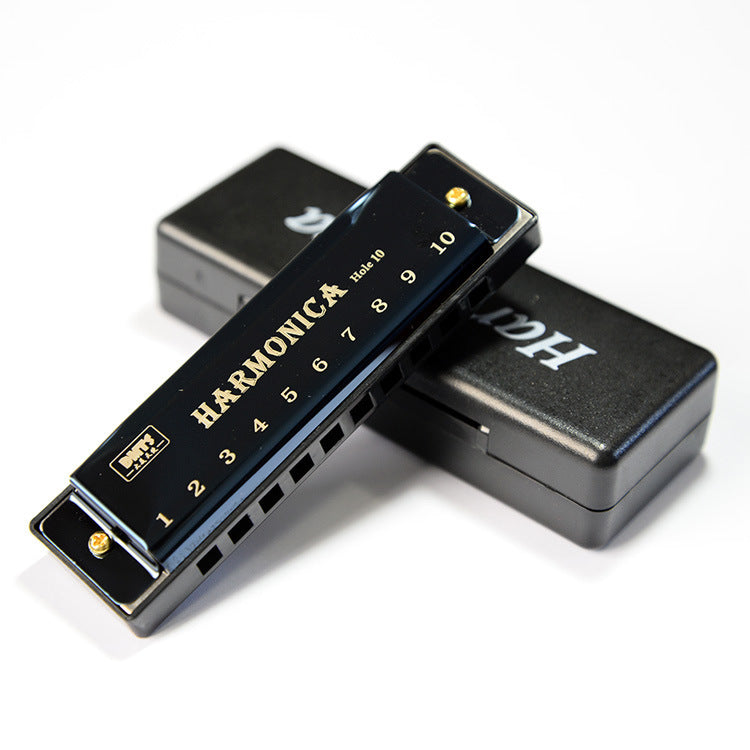 10-Hole Titanium Blues Harmonica for Kids Educational Music Toy