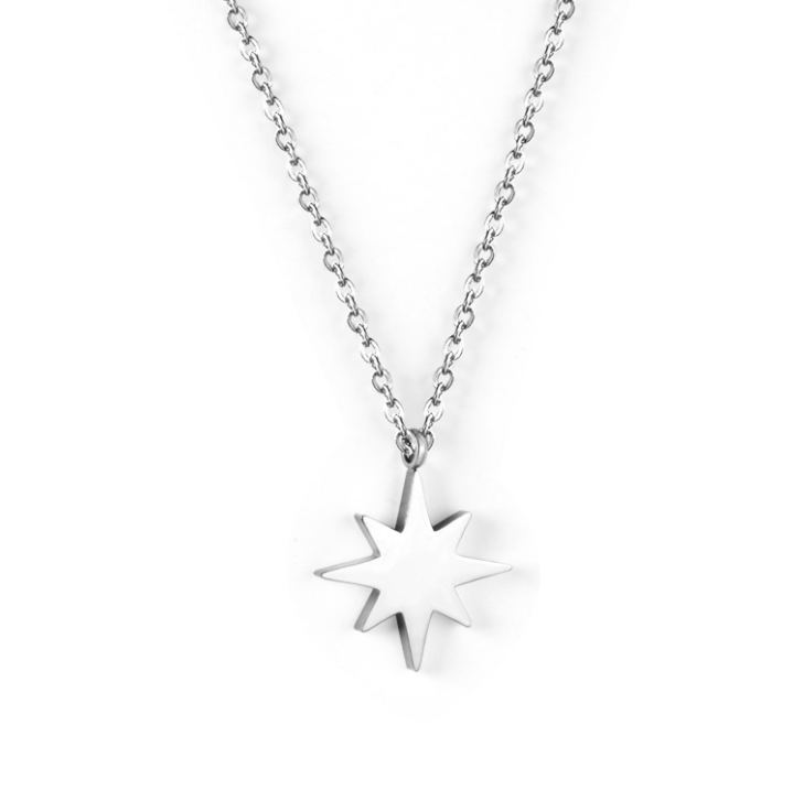 Geometric Electroplated Stainless Steel Necklace