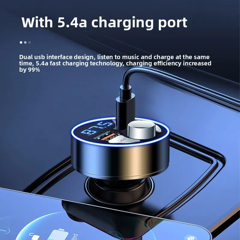 Car Charger with Bluetooth Player and Fast Charging