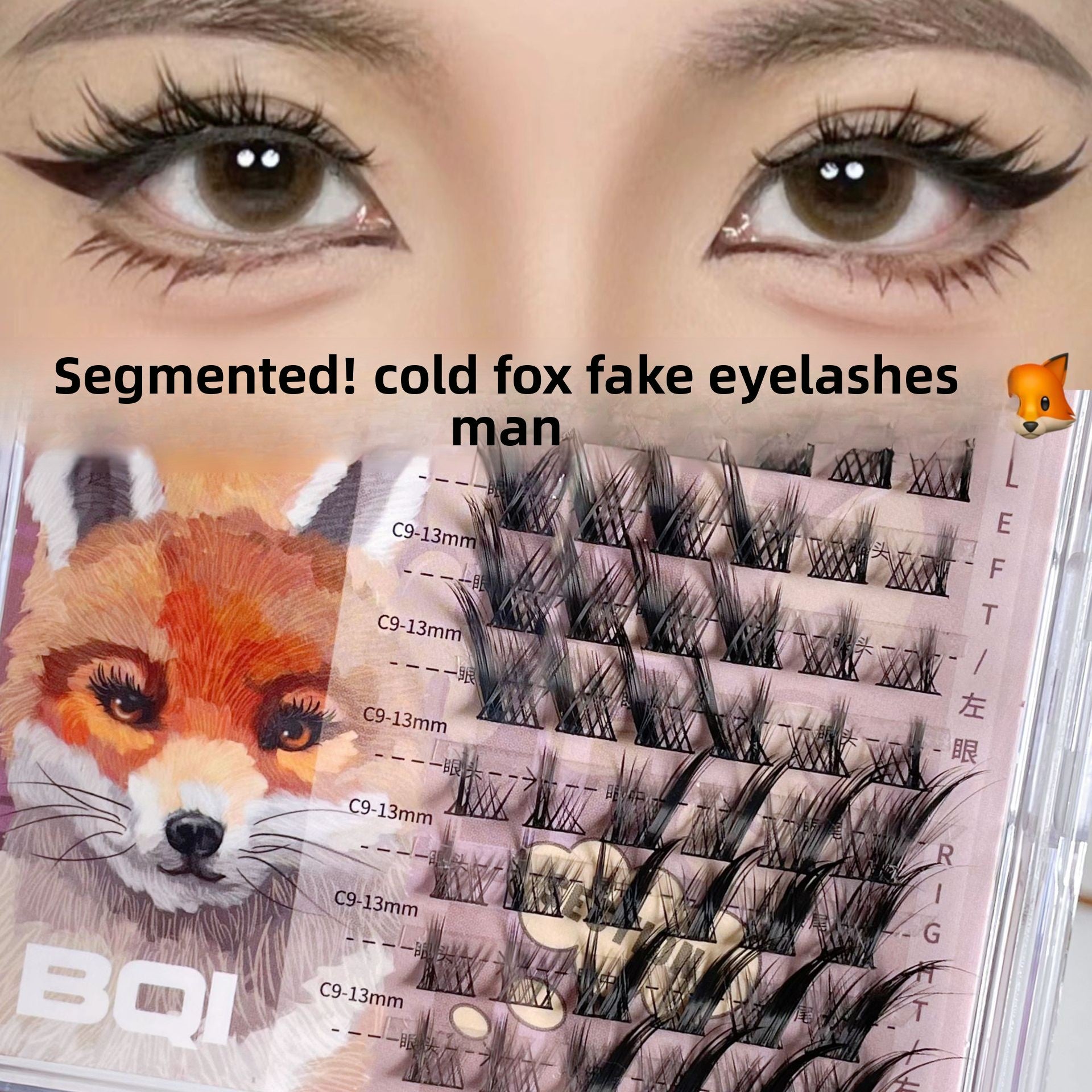 Natural Single Cluster False Eyelashes