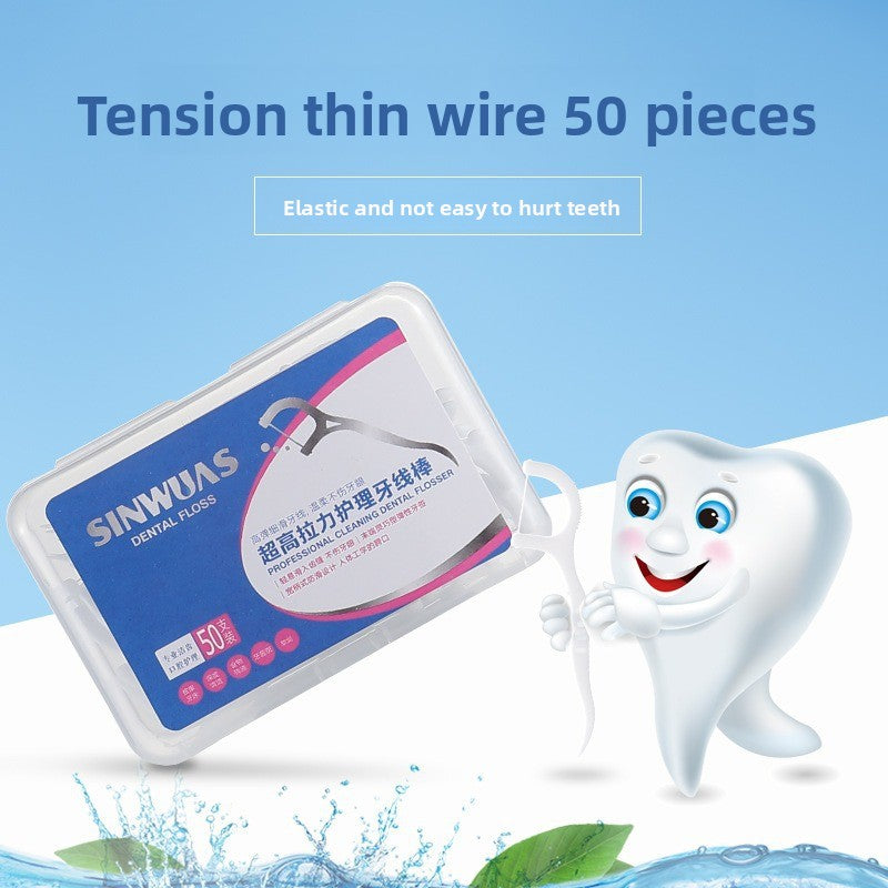 Portable ultra-fine dental floss