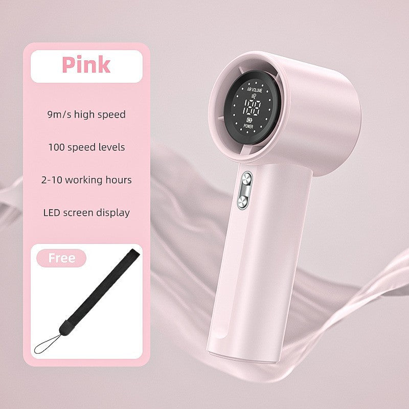 100-Speed USB Rechargeable Handheld Fan