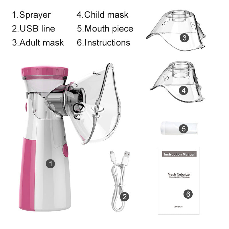 Portable humidifier nebulizer