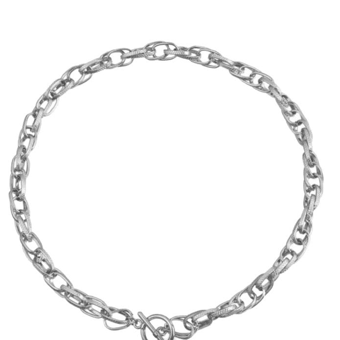 Double-Layer Cubic Zirconia Water Ripple Necklace