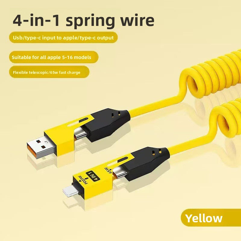 Mecha Style Dual USB + Dual Type-C Charger