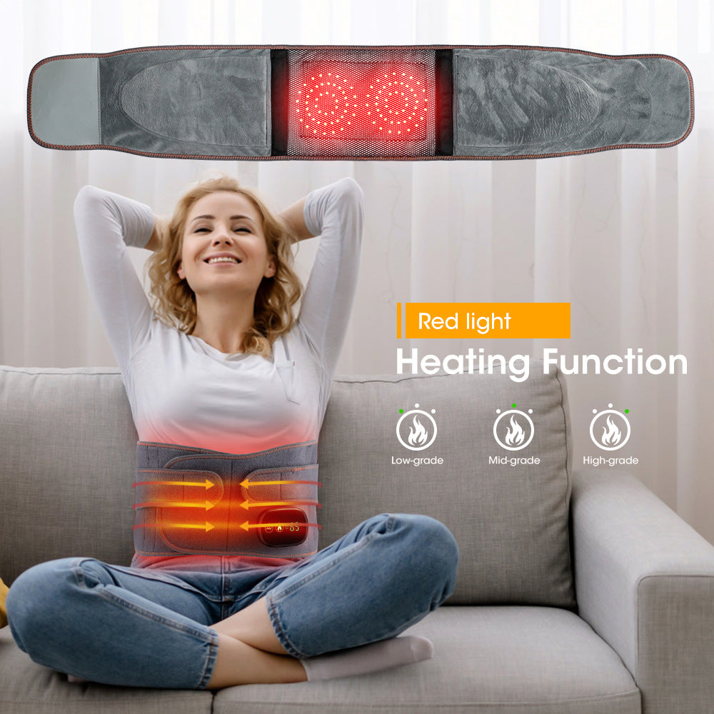 Red light heating massage belt