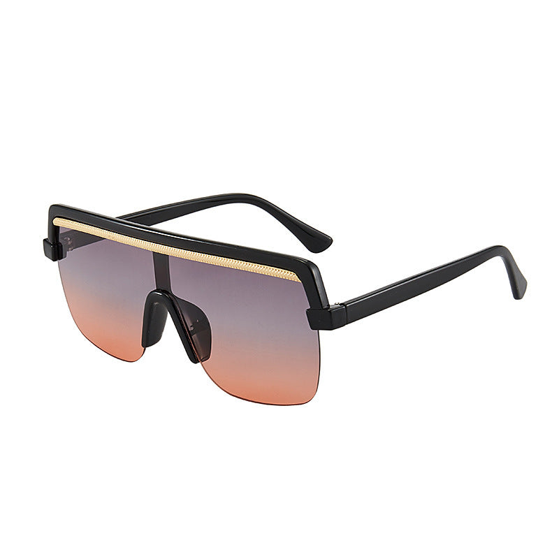 Large Frame One-Piece Sunglasses