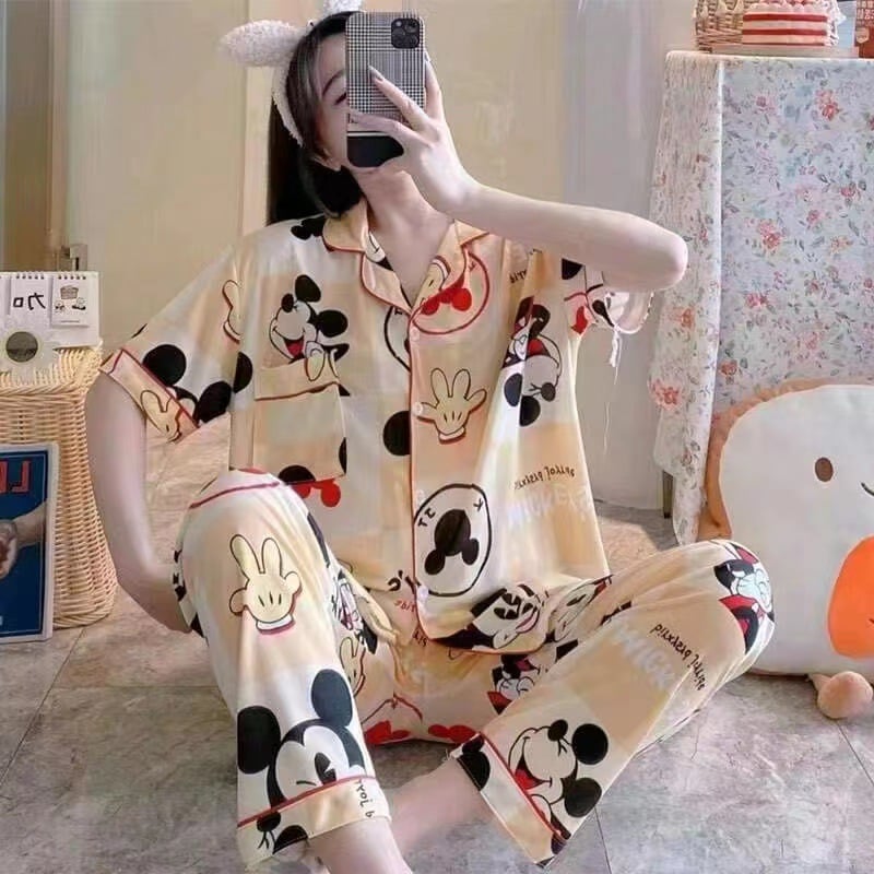 Long pants and cardigan home wear