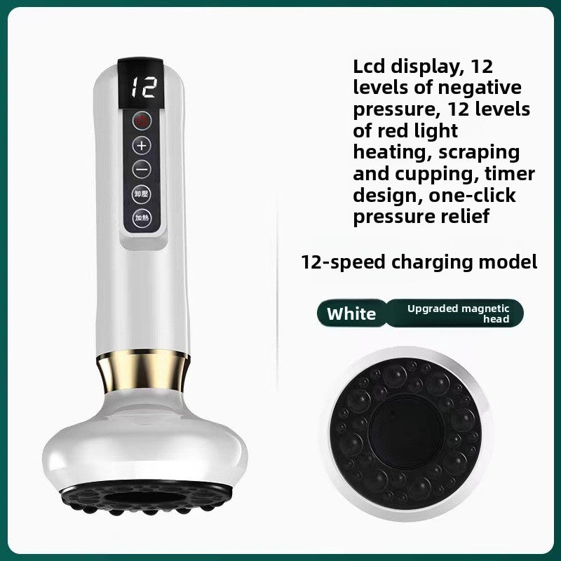 Electric Cupping Therapy Device with Adjustable Pressure and Heating