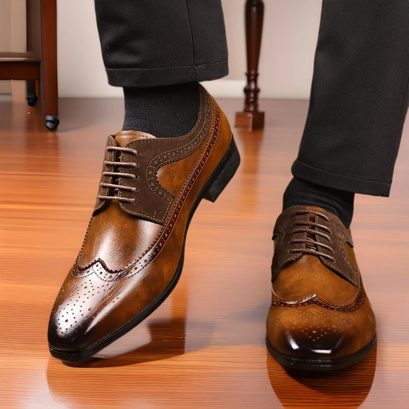 British Style Men's Formal Leather Shoes