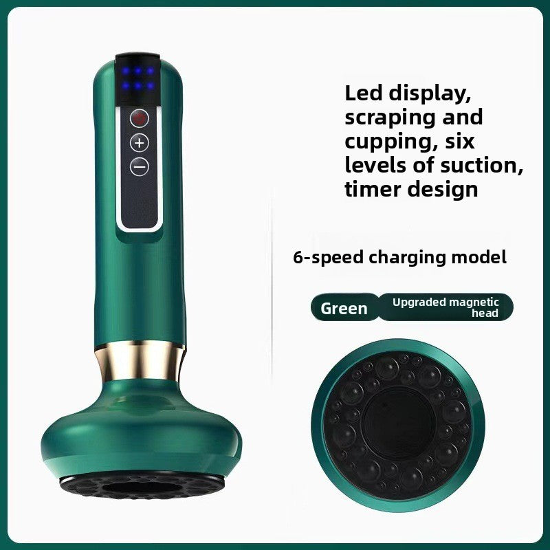 Electric Cupping Therapy Device with Adjustable Pressure and Heating
