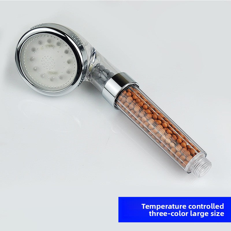 LED Temperature Control Color Changing Water Saving Shower Head