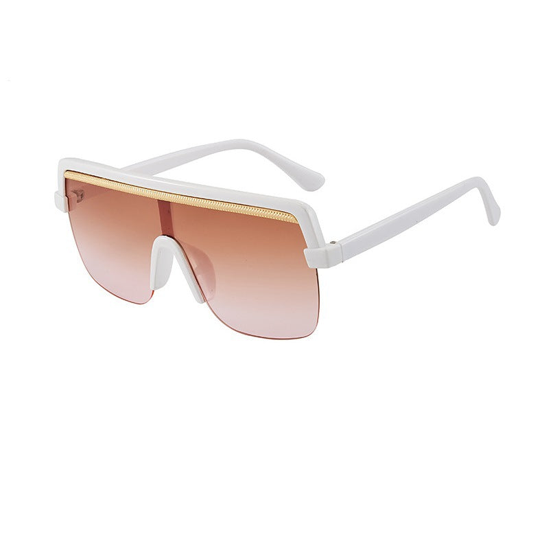 Large Frame One-Piece Sunglasses
