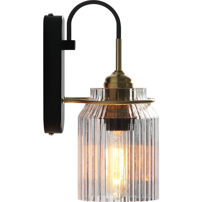 Circular led crystal wall lamp