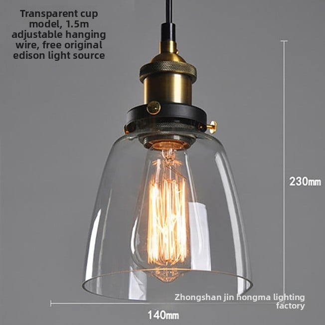 Creative retro glass chandelier