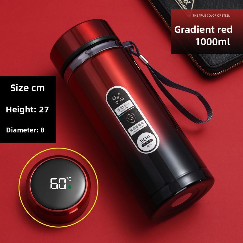 Car-mounted stainless steel insulated cup with large capacity