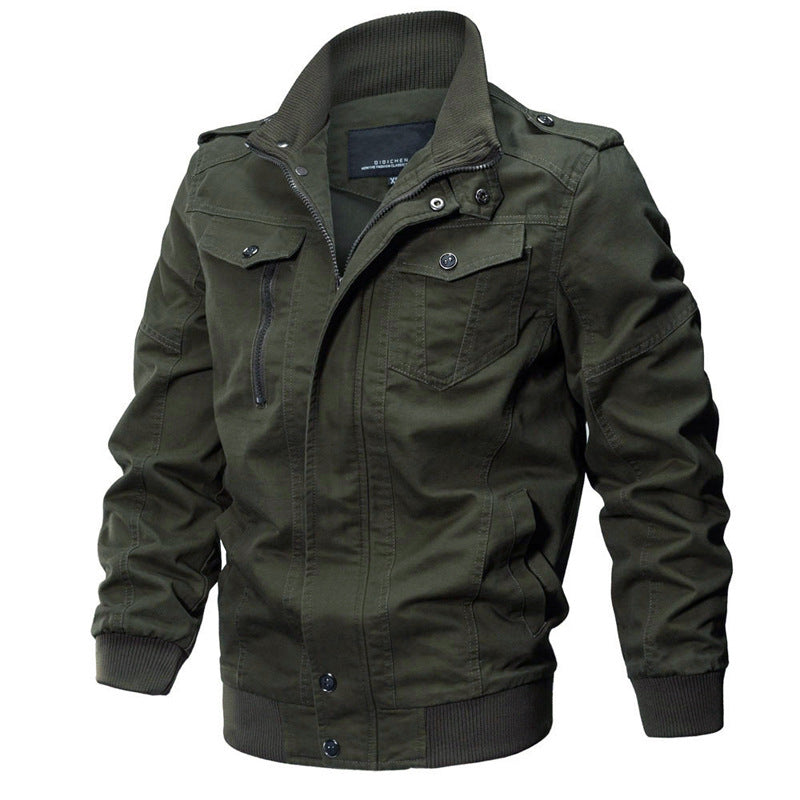 Men's Fleece-Lined Military Style Jacket