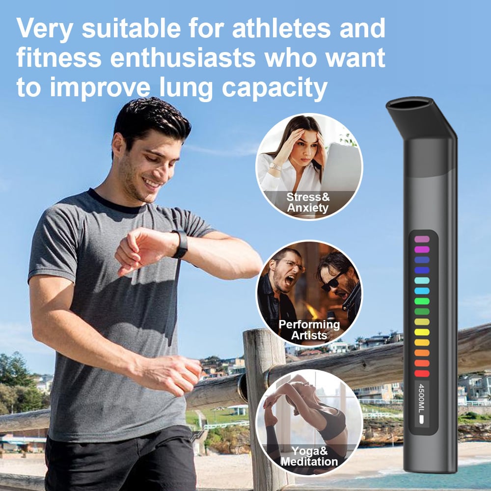 Portable breathing trainer, home fitness, aerobic exercise, yoga, mountain climbing, hiking, running exercise
