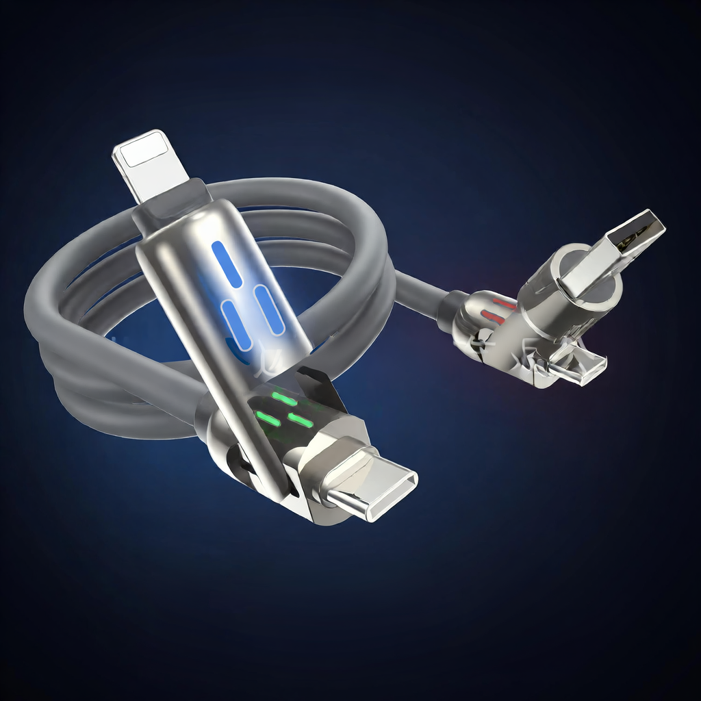 Four-in-One Super Fast Charging Data Cable