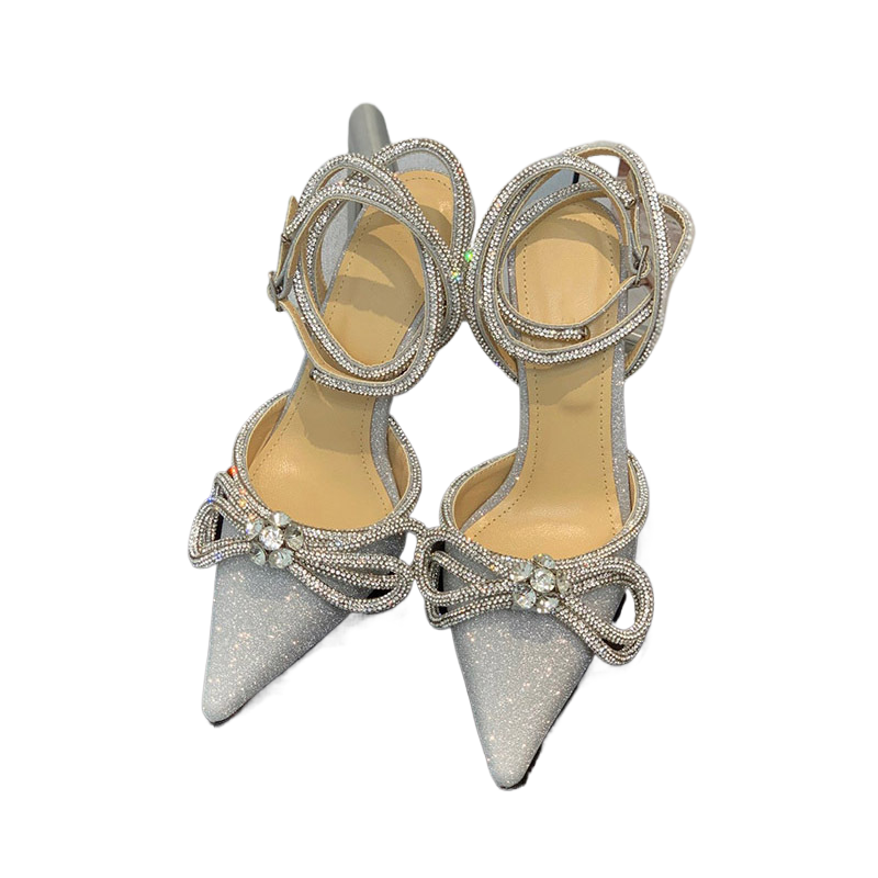 Baotou High Heel Pointed Toe Sandals