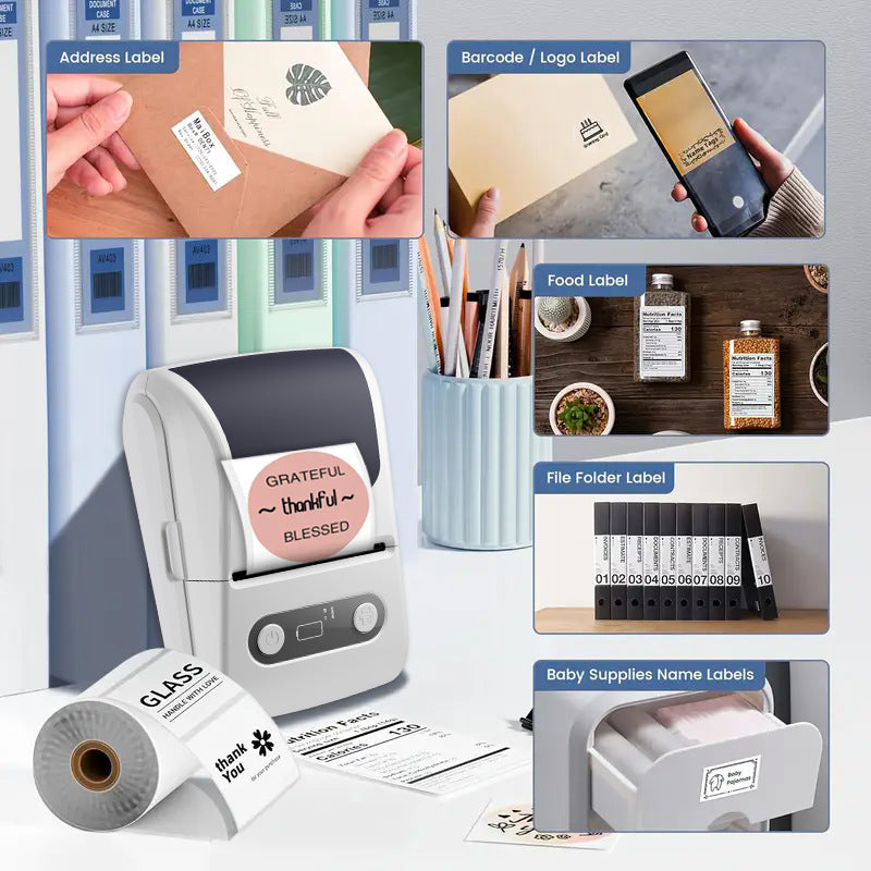 Portable Mini Thermal Label Printer