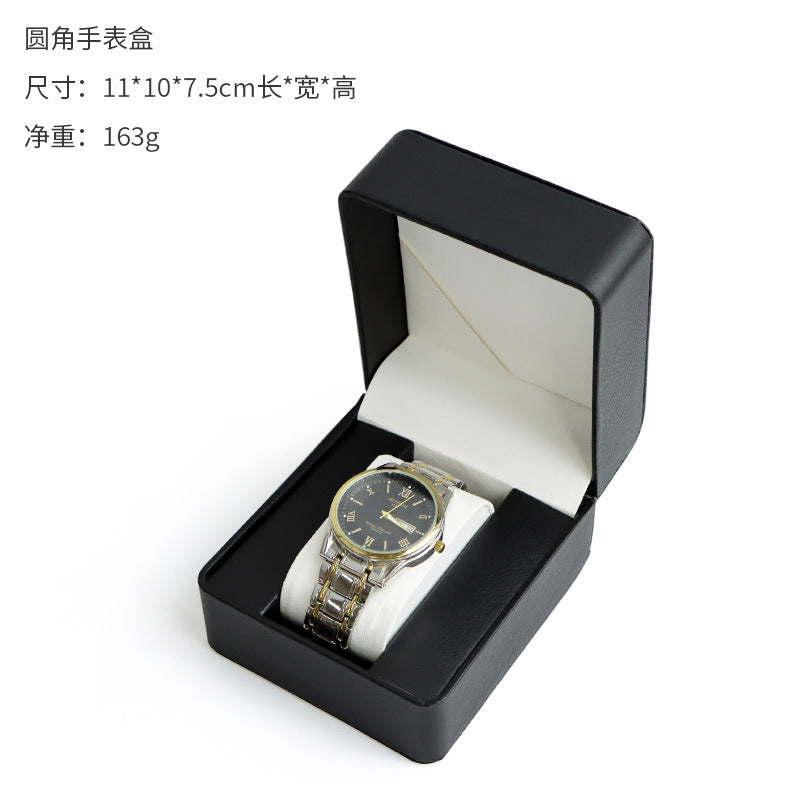 Advanced sense PU car line watch box business pocket watch watch portable zipper fashion jewelry box storage cross-border