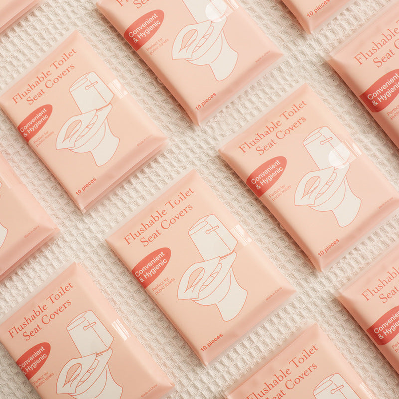 Disposable Soluble Toilet Seat Covers 10-Pack