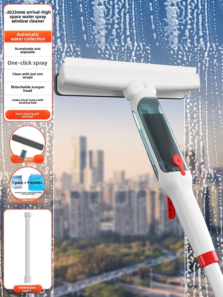 A household cleaning tool for cleaning glass