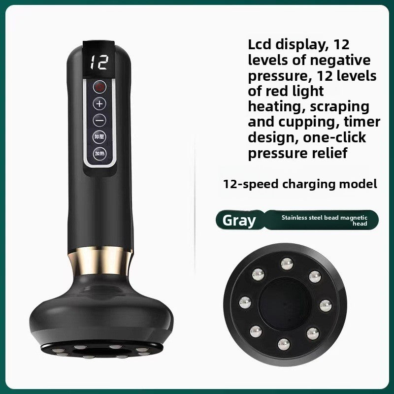 Electric Cupping Therapy Device with Adjustable Pressure and Heating