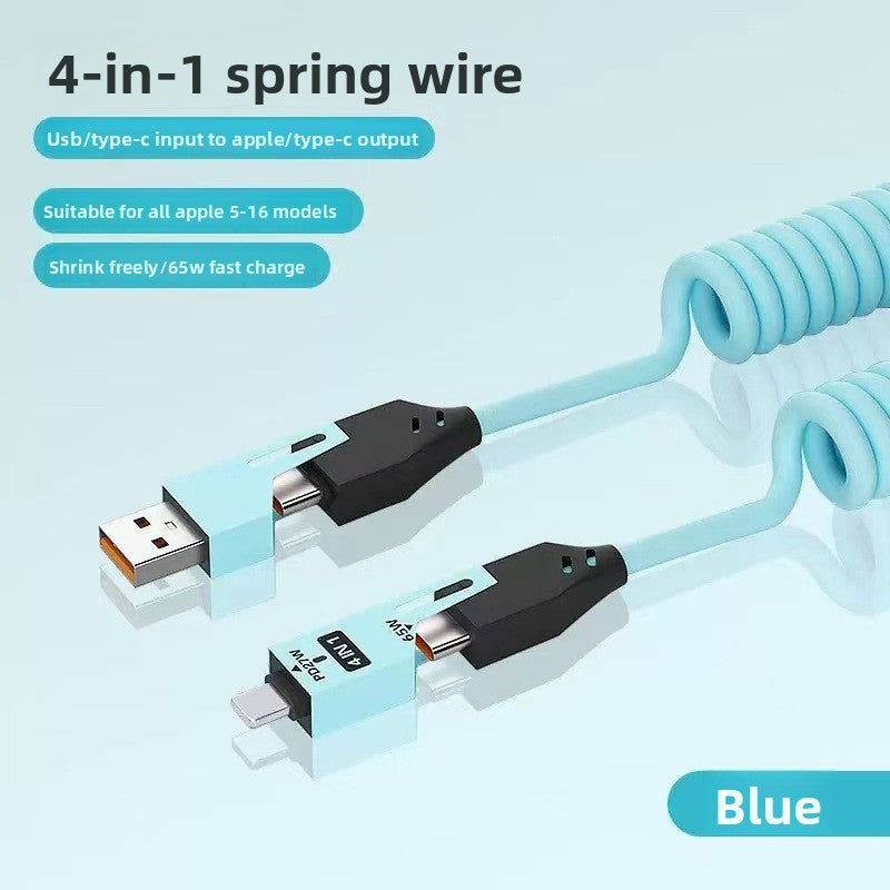 Mecha Style Dual USB + Dual Type-C Charger