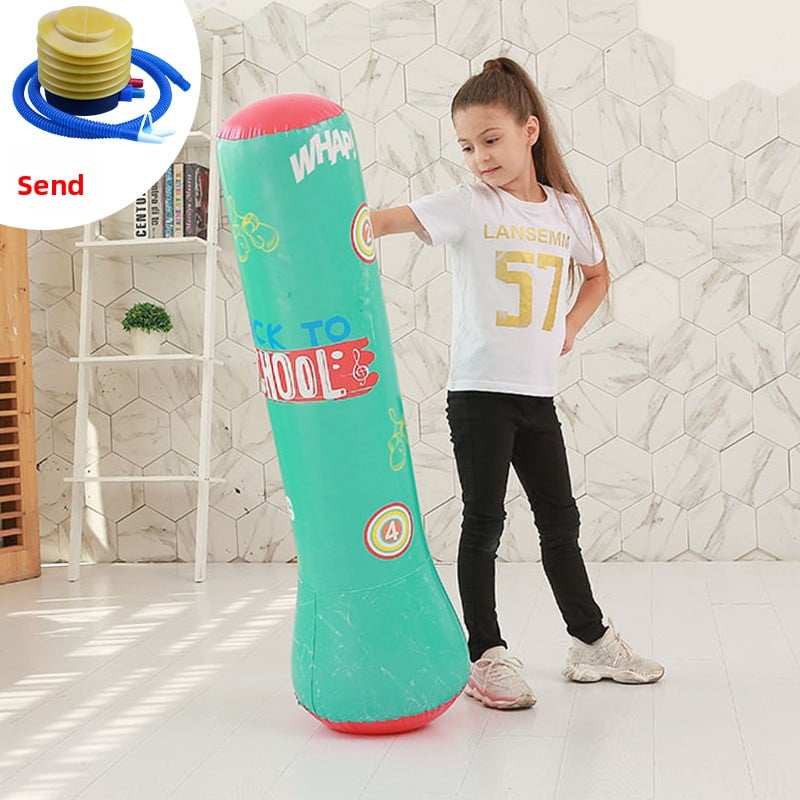 Inflatable fitness boxing column untoppleable figure